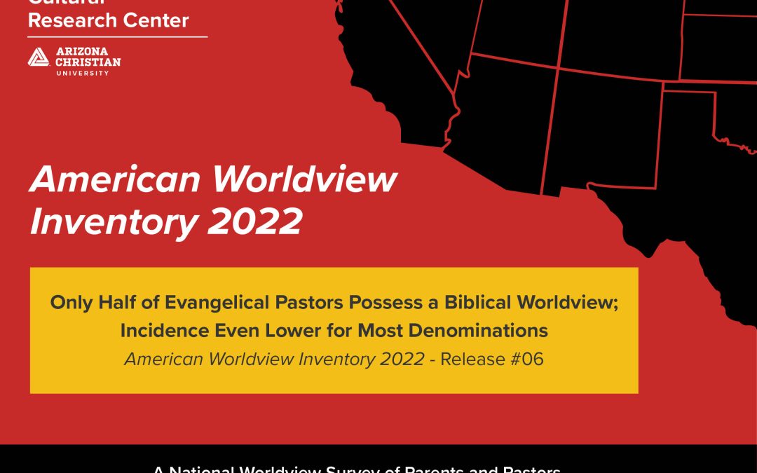 Only Half of Evangelical Pastors Hold Biblical Worldview; Even Lower in Most Denominations